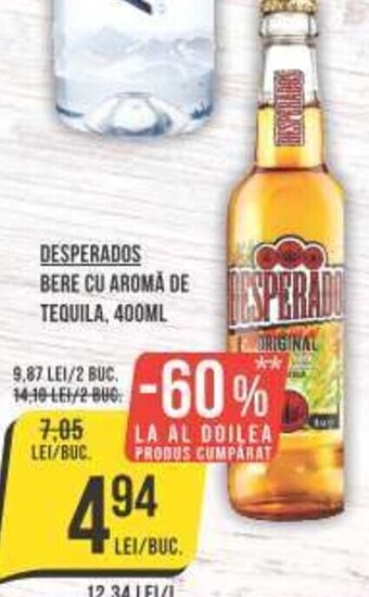 Mega Image DESPERADOS BERE CU AROMĂ DE TEQUILA, 400ML Ofertă