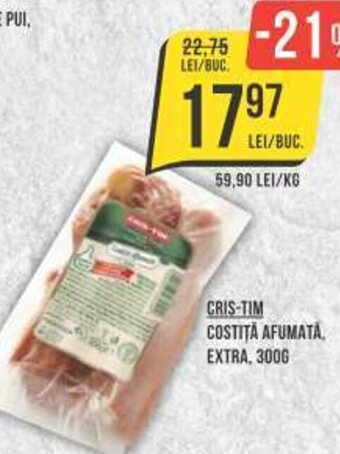 Mega Image CRIS-TIM SUNCA DIN PIEPT DE PUI, 4006 Ofertă