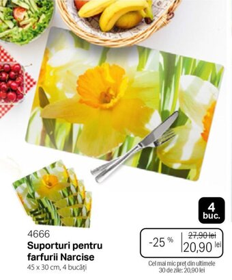 Suporturi pentru farfurii Narcise