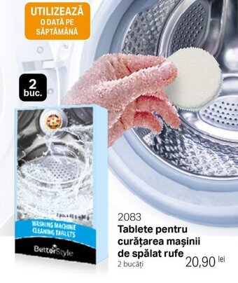 Tablete pentru curăţarea maşinii de spălat rufe