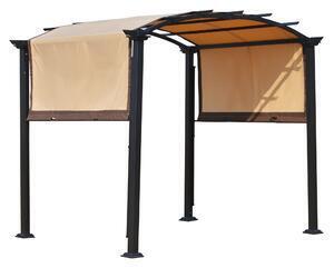Favi Outsunny, pergola de gradina cu panza glisanta, 295x245 cm | aosom ro Ofertă