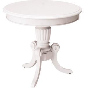 Favi Masa alba rotunda vintage, structura din mdf nevada d, 60x55 Ofertă