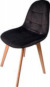 Scaun velur classic neagră, stilul scandinav