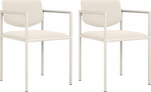 Favi Set 2 scaune noelia crem 50/54/78,5 cm Ofertă