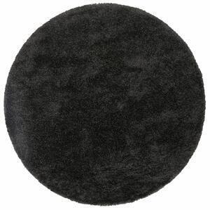 Covor rotund shaggy denver negru, 200 cm