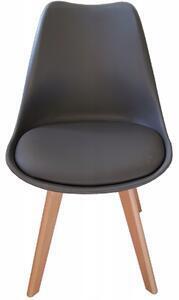 Favi Scaun classic pernă gri închis, stilul scandinav Ofertă