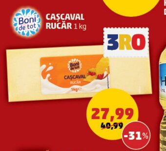 Penny CAŞCAVAL RUCAR 1kg Ofertă