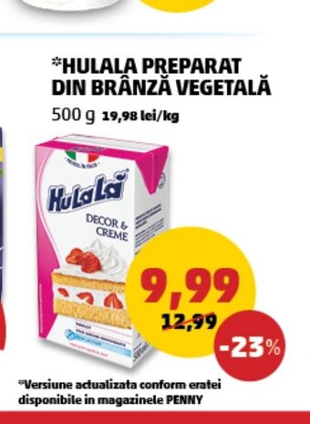 Penny HULALA PREPARAT DIN BRÂNZĂ VEGETALĂ Ofertă