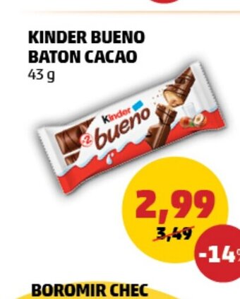 Penny KINDER BUENO BATON CACAO Ofertă