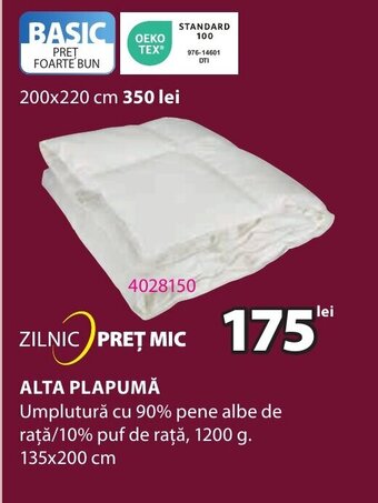JYSK ALTA PLAPUMĂ Ofertă