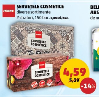 Penny ȘERVEȚELE COSMETICE Ofertă