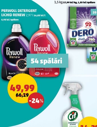 Penny PERWOLL DETERGENT LICHID RENEW Ofertă