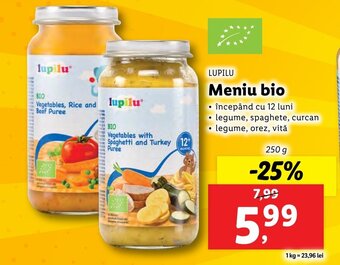 Lidl Meniu bio Ofertă