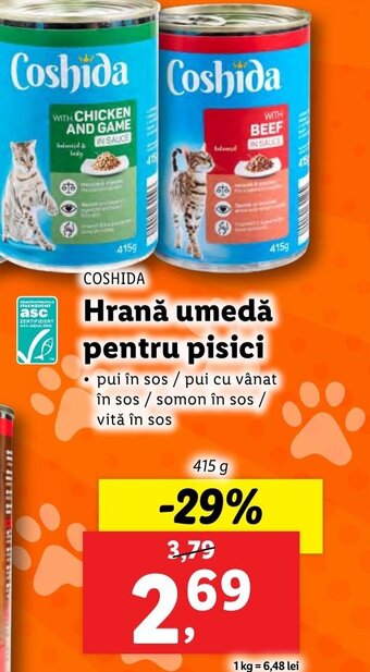 Hrană umedă pentru pisici