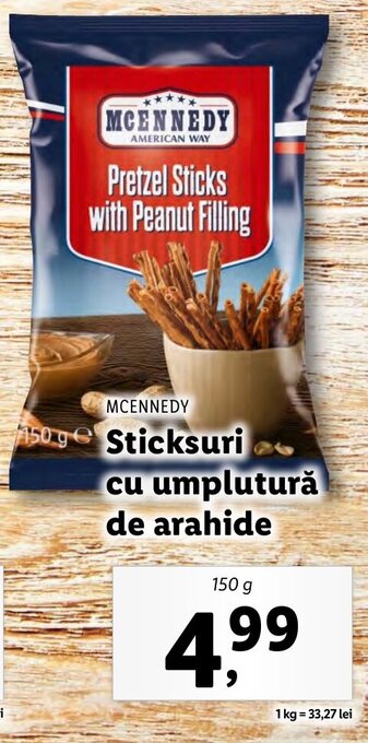 Lidl Sticksuri cu umplutură de arahide Ofertă