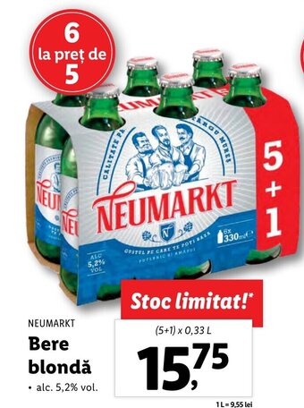 Lidl Bere blondă Ofertă