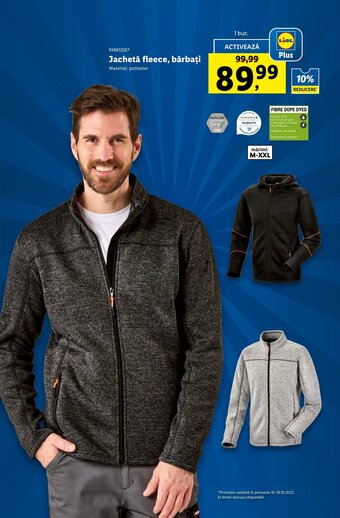 Lidl Jachetă fleece, bărbați Ofertă