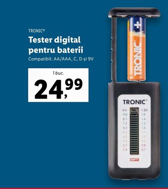 Tester digital pentru baterii