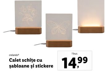 Lidl Caiet schite cu şabloane şi stickere Ofertă