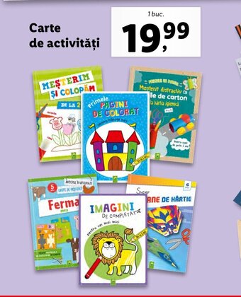 Lidl Carte de activități Ofertă