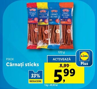Lidl Cârnaţi sticks Ofertă