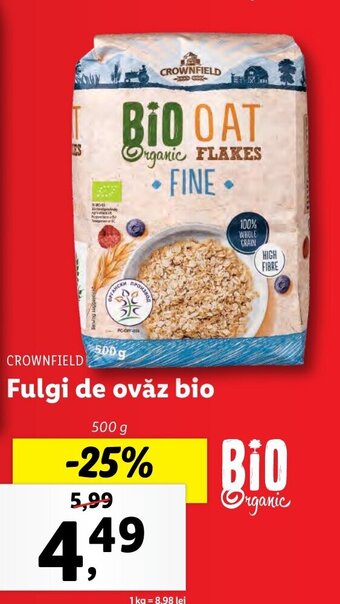 Lidl Fulgi de ovăz bio Ofertă