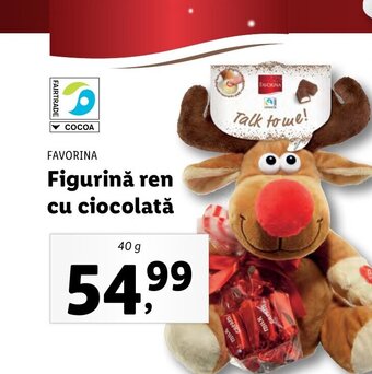 Lidl Figurină ren cu ciocolată Ofertă