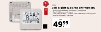 Lidl Ceas digital cu alarmă și termometru Ofertă