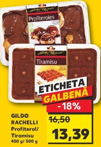 GILDO RACHELLI Profiterol/ Tiramisu 450 g/ 500 g
