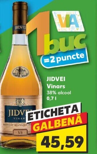 Kaufland JIDVEI Vinars 38% alcool 0,71 Ofertă