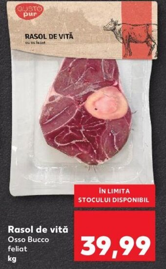 Rasol de vită Osso Bucco feliat