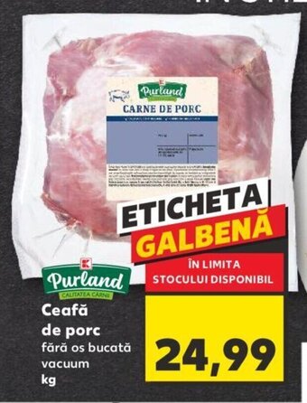 Kaufland Ceafă de porc fără os bucată vacuum kg Ofertă