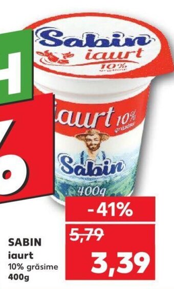 Kaufland SABIN iaurt 10% grăsime 400g Ofertă