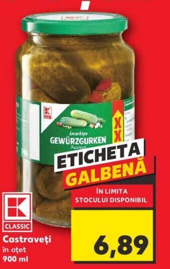 Kaufland Castraveţi în oţet 900 ml Ofertă