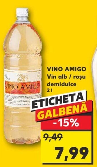 Kaufland VINO AMIGO Vin alb / roşu Ofertă