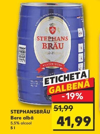 Kaufland STEPHANSBRÄU Bere albă Ofertă