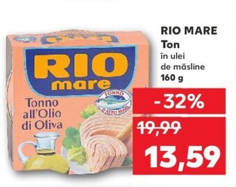 Kaufland RIO MARE Ton în ulei de măsline 160 g Ofertă