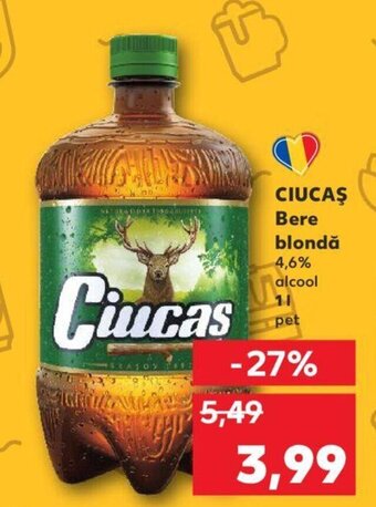 Kaufland CIUCAŞ Bere blondă Ofertă