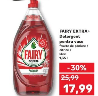 Kaufland FAIRY EXTRA+ Detergent pentru vase fructe de pădure / citrice / liliac 1,351 Ofertă