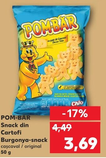 Kaufland POM-BAR Snack din Cartofi Burgonya-snack caşcaval / original Ofertă