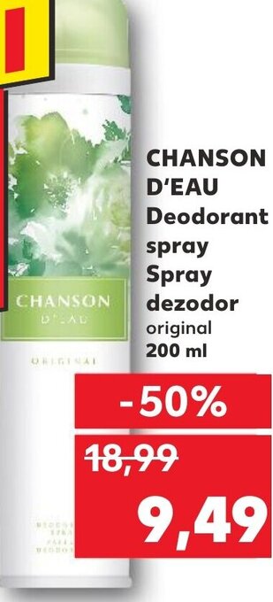 Kaufland CHANSON D'EAU Deodorant spray Spray dezodor Ofertă