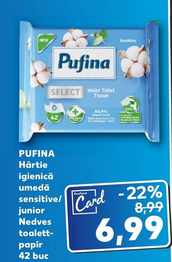Kaufland PUFINA Hârtie igienică umedă sensitive/ junior Nedves toalett- Ofertă