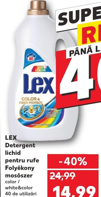 Kaufland LEX Detergent lichid pentru rufe Folyékony mosószer color / white&color Ofertă