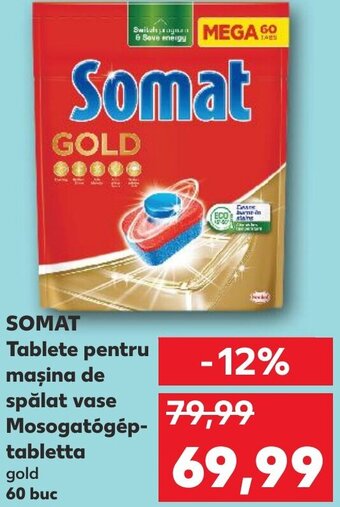 Kaufland SOMAT Tablete pentru maşina de spălat vase Mosogatógép-tabletta gold 60 buc Ofertă