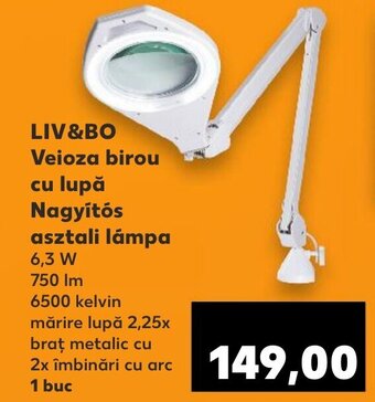 Kaufland LIV&BO Veioza birou cu lupă Nagyítós asztali lámpa Ofertă