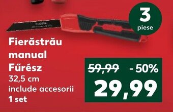 Kaufland Fierăstrău manual Fűrész 32,5 cm include accesorii 1 set Ofertă