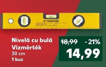 Kaufland Nivelă cu bulă Vízmérték 30 cm 1 buc Ofertă