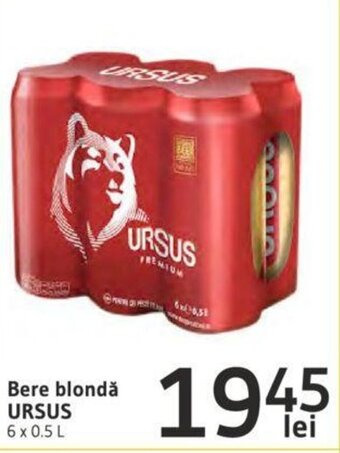 Supeco Bere blondă URSUS Ofertă