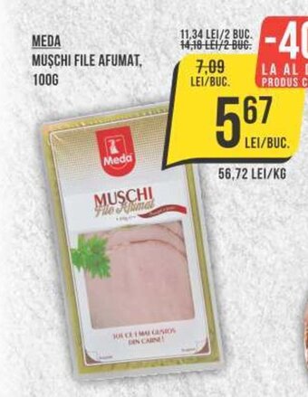 Mega Image MEDA MUSCHI FILE AFUMAT, Ofertă