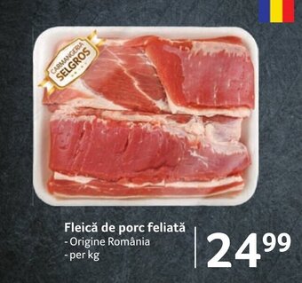 Selgros Fleică de porc feliată Ofertă